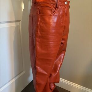 Wilfred Melina Orange Leather Pants